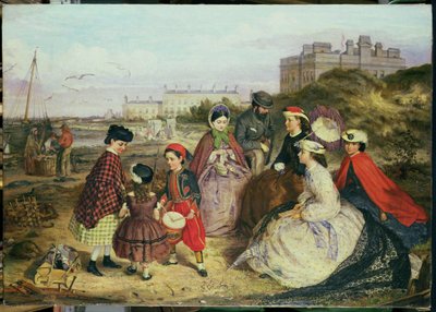 A Victorian Family at the Seaside by Charles Wynne Nicholls